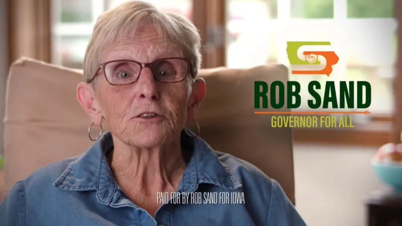 Marshalltown City Councilor Sue Cahill appears in latest Sand campaign ad
